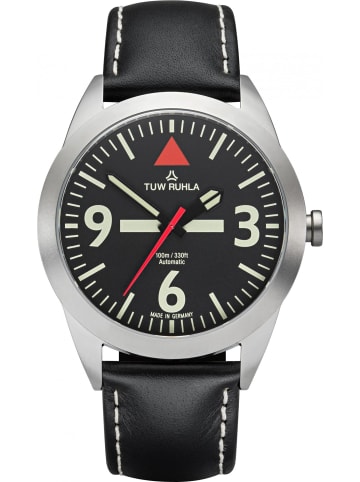 TUW Ruhla Uhr in Schwarz