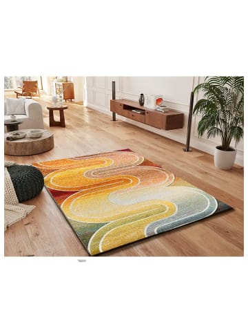 Atticgo Kurzflor-Teppich SYBIL in mehrfarbig