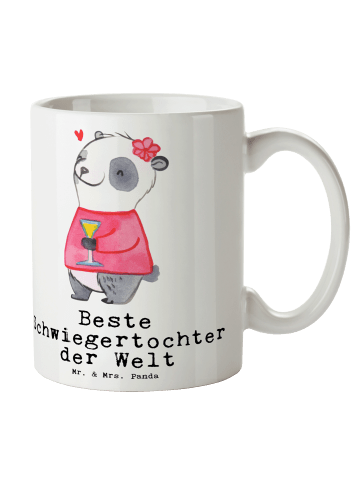 Mr. & Mrs. Panda Teetasse Panda Beste Schwiegertochter der Welt ... in Weiß