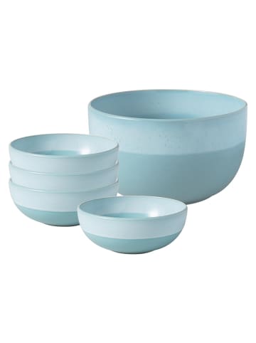 like. by Villeroy & Boch 5er Set Salat-Set Perlemor Aqua in blau