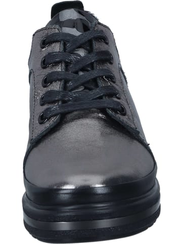 manitu Schnürschuhe, Sneakers Low, Sportliche Halbschuhe in silber