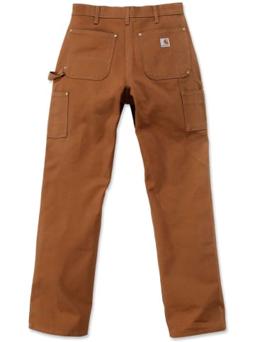 CARHARTT  Arbeitshose "Work Dungaree B01" in Braun