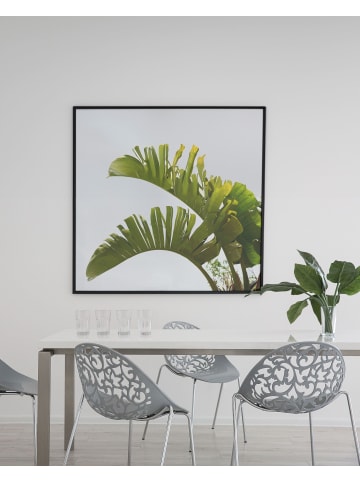 Beliani 4er-Set Esszimmerstuhl MUMFORD in Grau/Silber