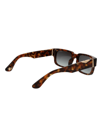 Police Männer Sonnenbrille Rechtwinklig Braun