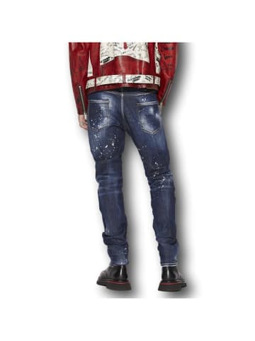Dsquared2 Dark Ripped Bleach Jeans blau