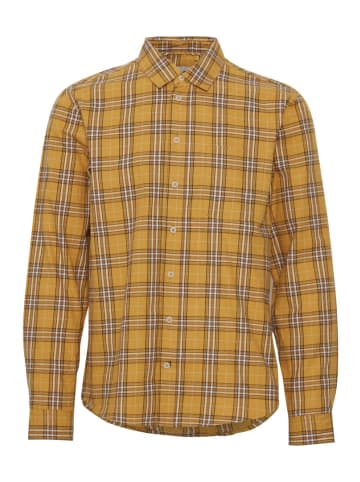 BLEND Kariertes Holzfäller Hemd Basic Freizeit Shirt aus Baumwolle in Gelb