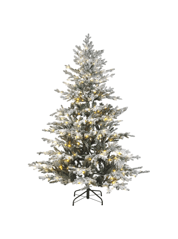 Beliani 2-tlg Weihnachtsbaum BRISCO in Weiß/Grün