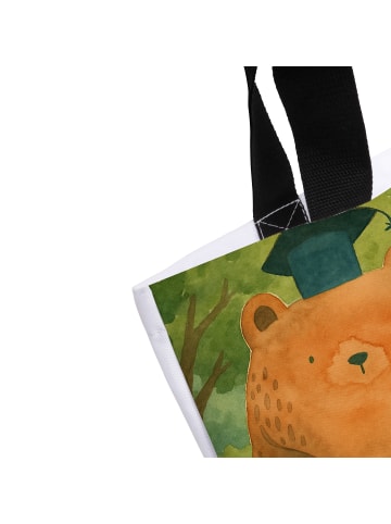 Mr. & Mrs. Panda Stofftasche Bär Prüfung Design ohne Spruch in Weiß