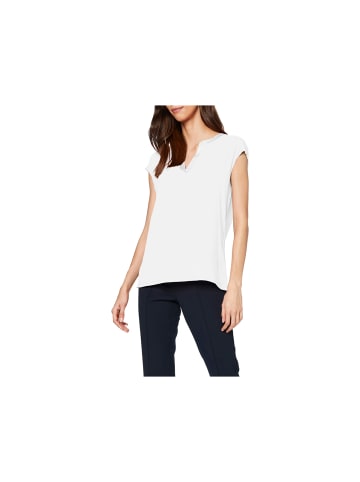 comma Rundhals T-Shirt für Damen in offwhite