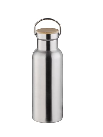 APS Isolierflasche in Silber Ø 7,5 cm, H: 24,5 cm 