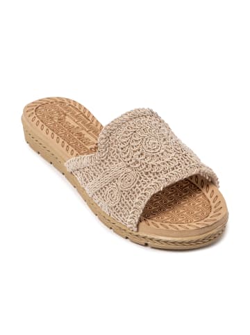 Brasileras Pantoletten "Bohooz" in Beige