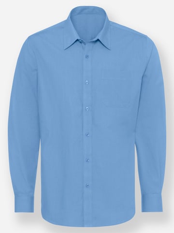 WITT WEIDEN Langarm-Hemd in himmelblau