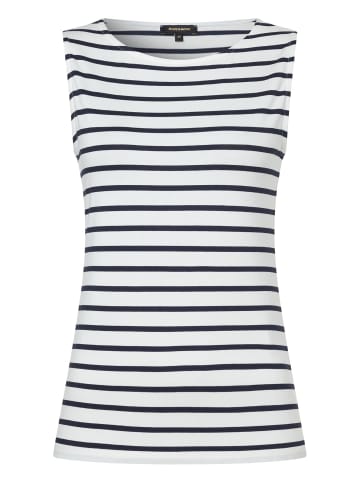 More & More Streifentop in jersey stripe wide off white with ink blue