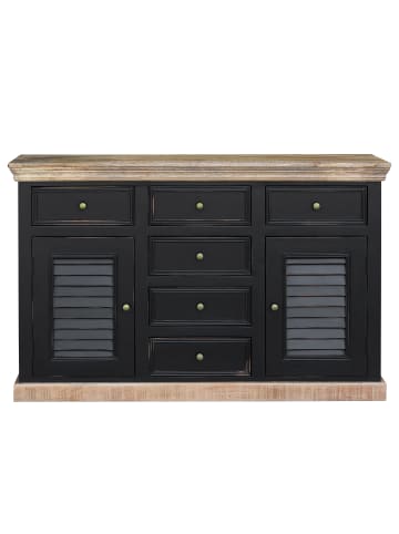 home24 Massives Sideboard Newhaven in Marmor Schwarz