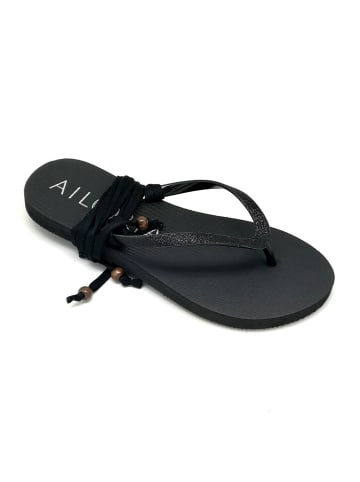 Ailoria PAMPELONNE Zehensandalen in schwarz