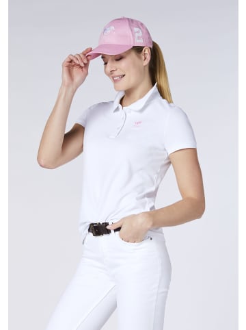 Polo Sylt Poloshirt mit Label-Stickerei in Weiß