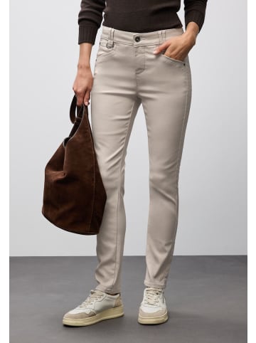 Street One Slim Fit Coated Hose in Beige