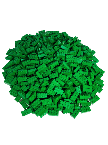 LEGO 2x4 Hochsteine 3001 250x Teile - ab 3 Jahren in green