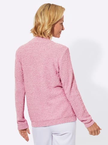 WITT WEIDEN Stehkragenpullover in rosé-gemustert