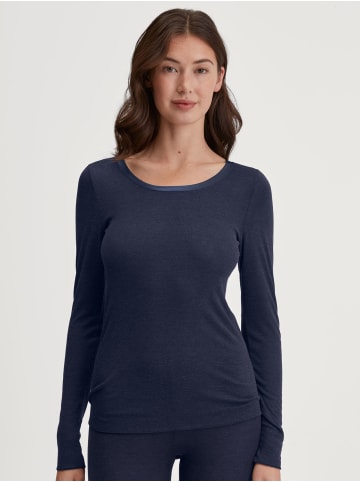 Calida Top langarm in Evening Blue