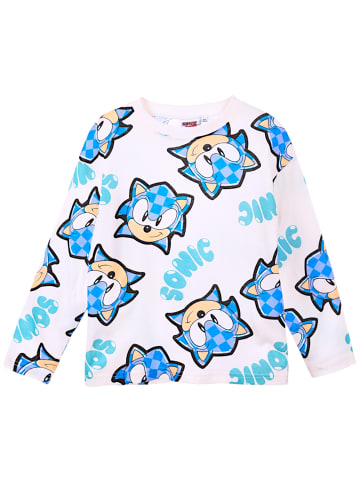 Sonic Langarmshirt Sonic The Hedgehog in Creme