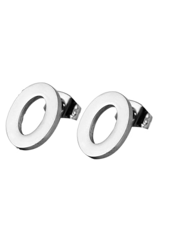 Adeliás Damen Ohrringe aus Edelstahl in silber