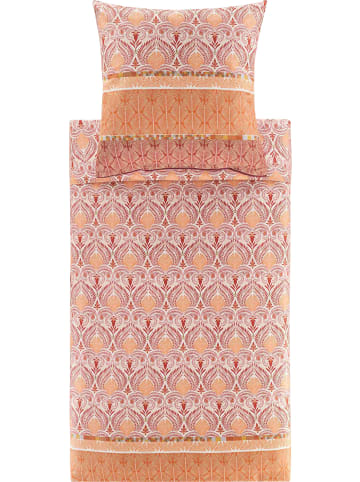 Bassetti Fein Satin Bettwäsche Nairobi in orange-rot