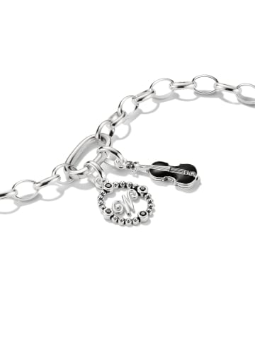Thomas Sabo Charm-Anhänger Wednesday Chello Connect in silber, weiß, schwarz