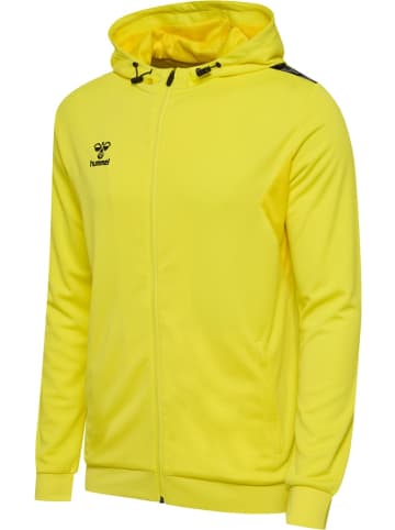 Hummel Trainingsjacke "Hmlauthentic Pl Zip Hoodie" in Gelb