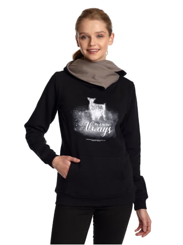 Harry Potter Schalkragenpullover Harry Potter Patronus in schwarz/grau