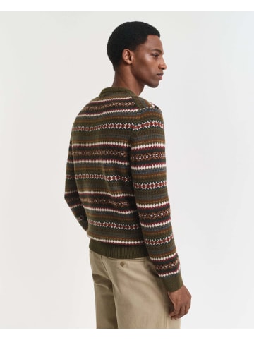 Gant Pullover Fair Isle in schilf mehrfarbig - 0001