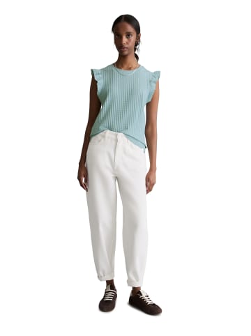 Marc O'Polo DENIM Ärmelloses Volant-Top regular in Light Blue