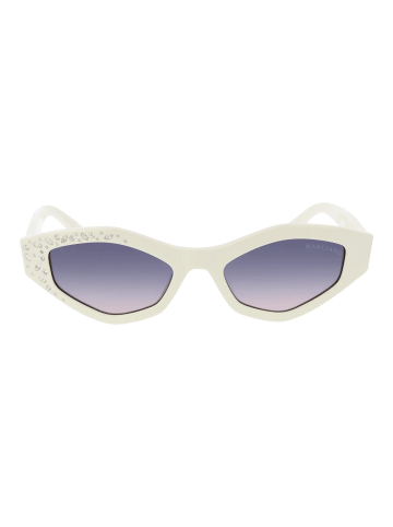 Damen Sonnenbrillen Oval Weiß