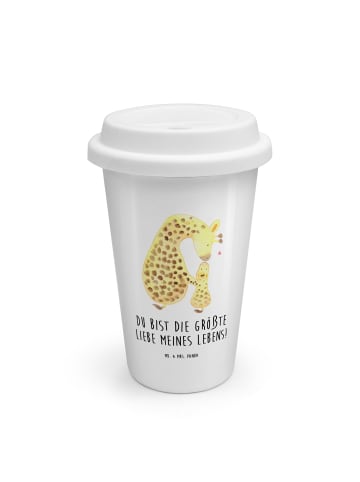 Mr. & Mrs. Panda Coffee To Go Becher Giraffe Kind mit Spruch in Weiß