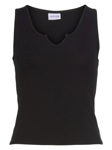 LASCANA Ripptanktop in schwarz