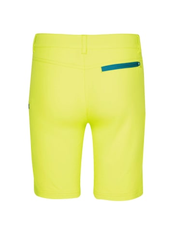 Trollkids Softshell Shorts "Haugesund" in Limegelb/Petrolblau