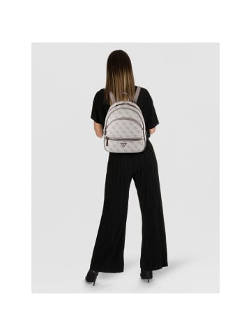 Guess Manhattan II City Rucksack 26 cm in dark taupe logo