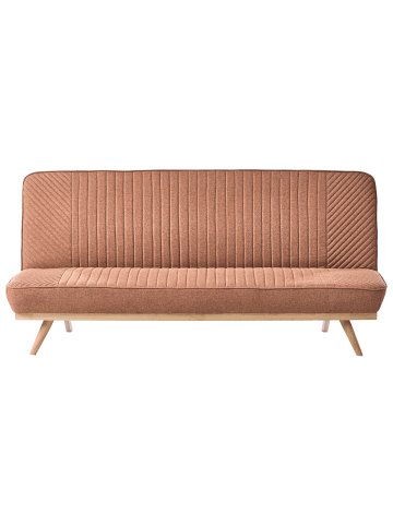 Beliani Schlafsofa KALFAFEL in Braun - (W) 191 x (H) 84 x (L) 73 cm