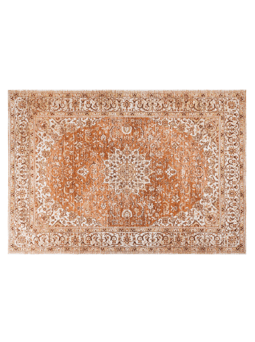 Beliani Kurzflor HAYA in Orange/Beige - (W) 160 x (H) 160 x (L) 230 cm