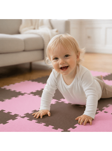 LittleTom Baby Spielmatte Eva 18-tlg. im zwei Farben Mix