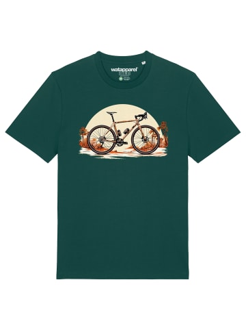wat? Apparel T-Shirt Gravelbike in Dunkelgrün
