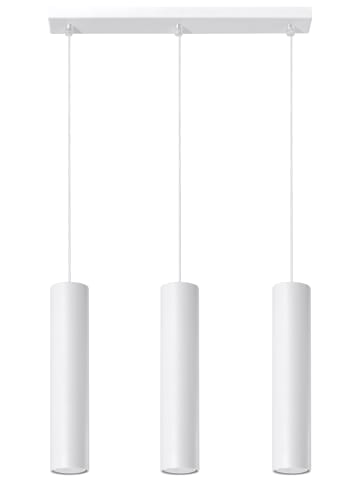 Nice Lamps Hängeleuchte CASTRO 3 in  Weiß (H)90cm (L)45cm (B)6cm