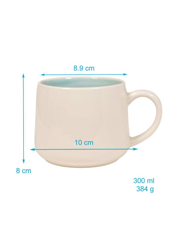 Intirilife Kaffeetasse 3D Teetasse Becher 300ml in Kuh