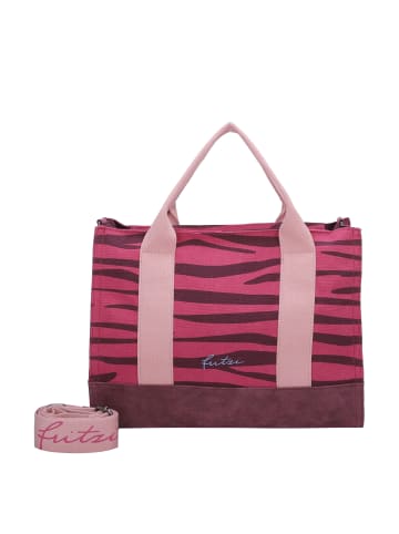 Fritzi aus Preußen Shopper Canvas Tote Bag in Zebra Pink