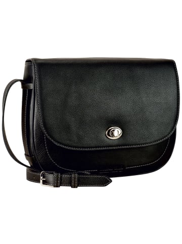 Leonhard Heyden Nizza Umhängetasche Leder 29 cm in schwarz1