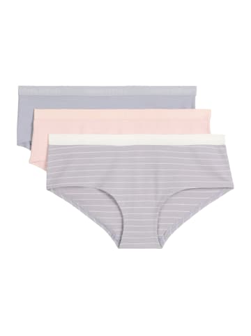 Marc O'Polo Panty Essentials in lilac gray/rose/lilac stripe