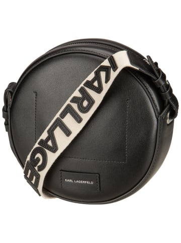 Karl Lagerfeld Bodybag K/Circle Round CB Perforated in Black
