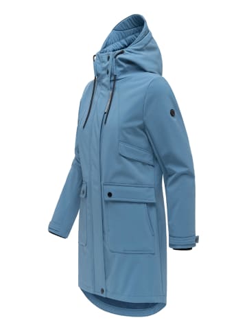 Navahoo Softshellmantel Morgennebel 14 in Dusty Blue