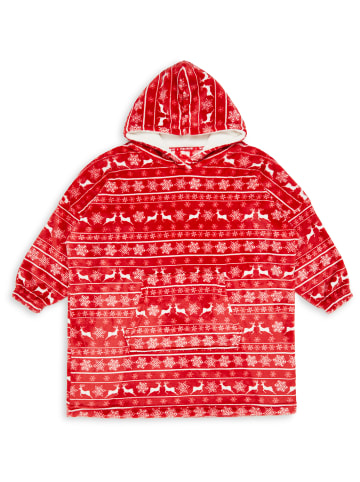 Threadbare Poncho THB Kids Xmas Oversized Poncho Comet in Red