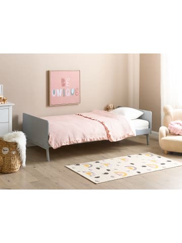 Beliani Einzelbett BONNAC in Grau - (W) 95 x (H) 60 x (L) 210 cm